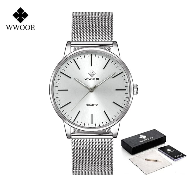 Men's Gold Quartz Wrist Watch 2026, Simple Sports Style