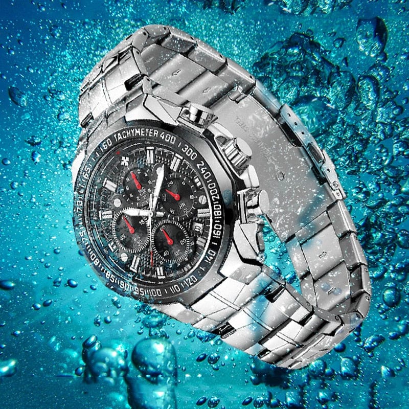 Men's Classic Sport Quartz Chronograph Watch 2026, Stainless Steel