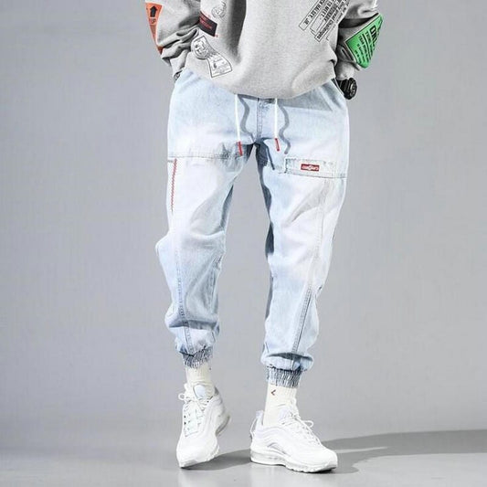 Men's Baggy Hip Hop Ankle Denim Jeans