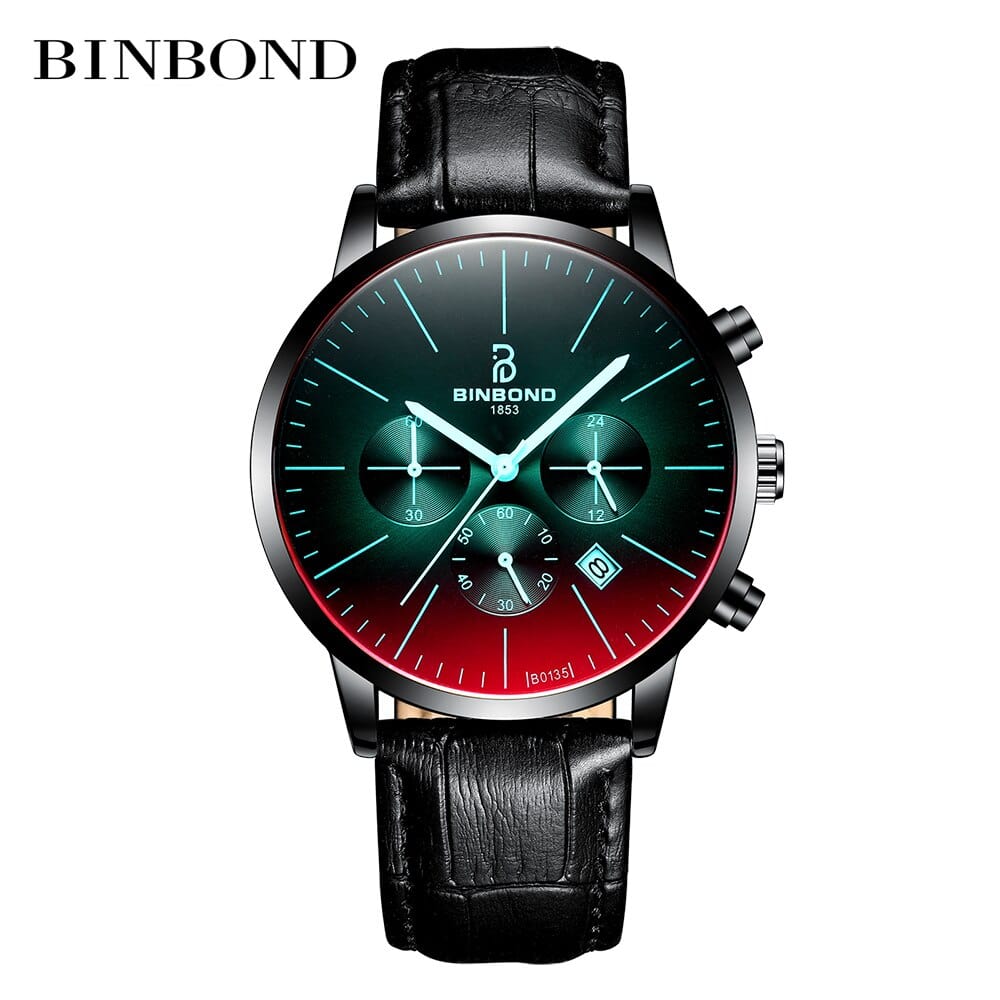 Men's Stainless Steel Chronograph Business Wrist Watch