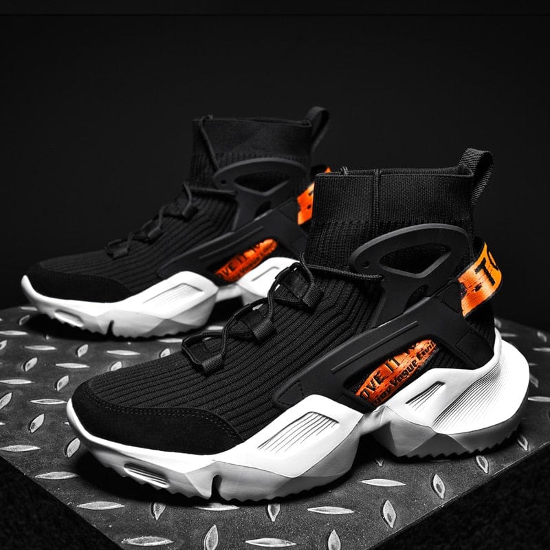 Men's High Top Breathable Knit Sock Running Sneakers