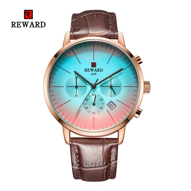 Men's Stainless Steel Chronograph Business Watch