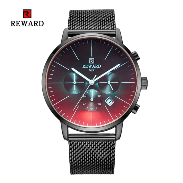 Men's Stainless Steel Chronograph Business Watch