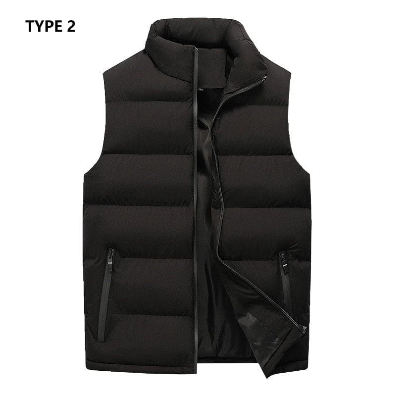 Men's Warm Sleeveless Winter Waistcoat Vest