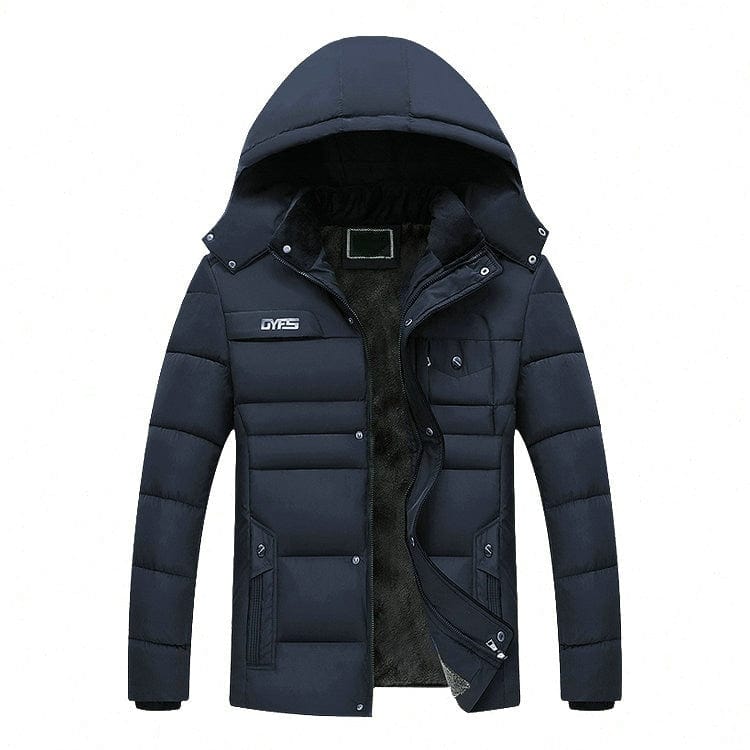 Men's Thick Hooded Waterproof Winter Parka Overcoat