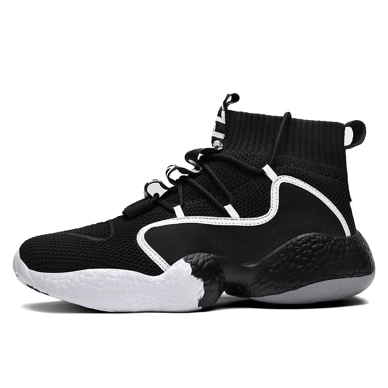 Men's Breathable Lace-Up Colorful Sock Casual Sneakers