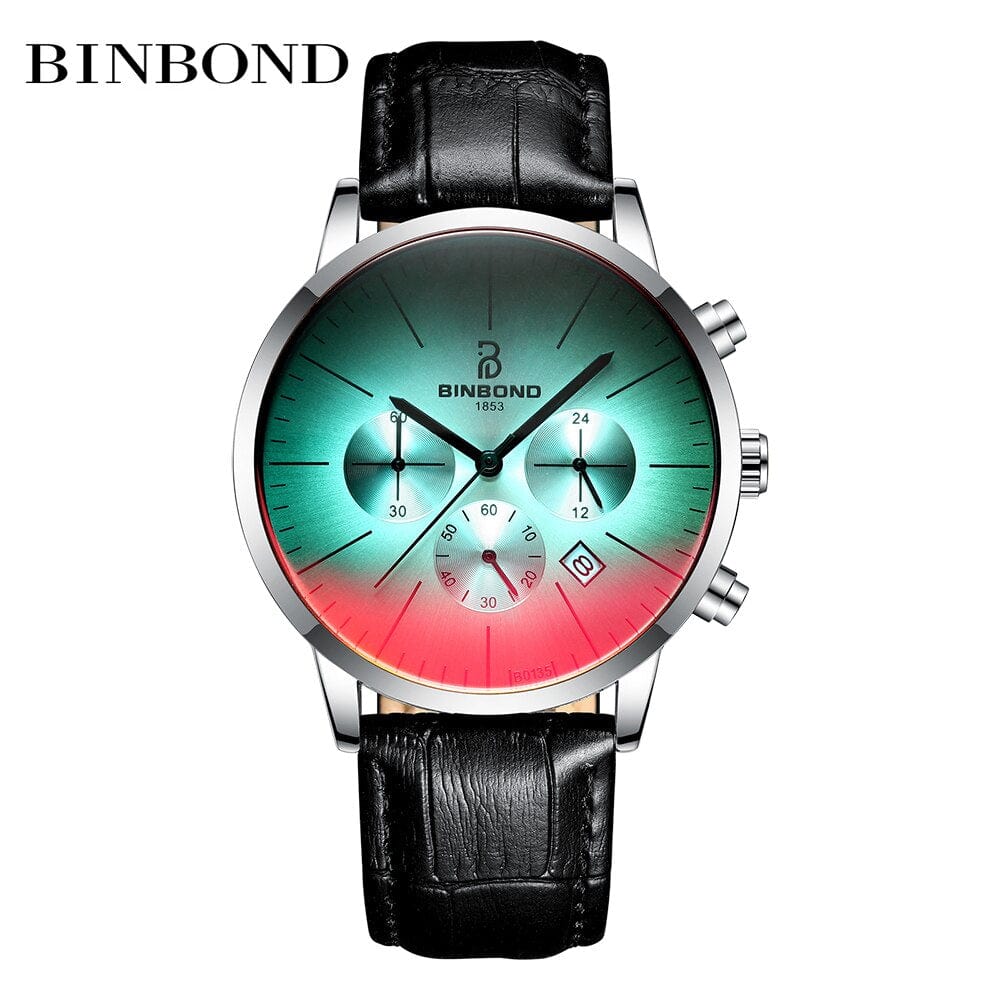 Men's Stainless Steel Chronograph Business Wrist Watch