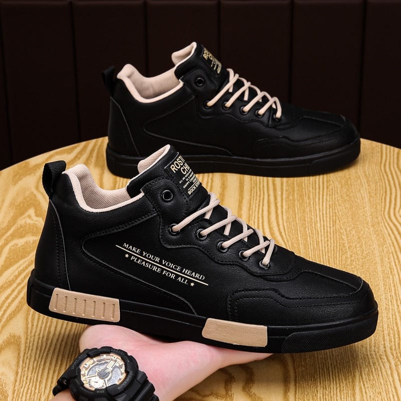 Men's Non-Slip Leather Casual Formal Outdoor Walking Shoes