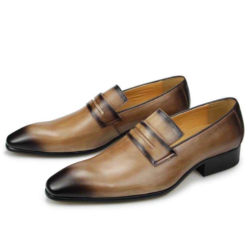 Men's Cowhide Leather Formal Office Loafers