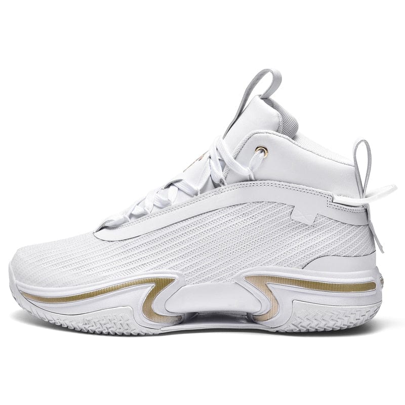 Men's High-Top Wear-Resistant Non-Slip Contrast Basketball Sneakers