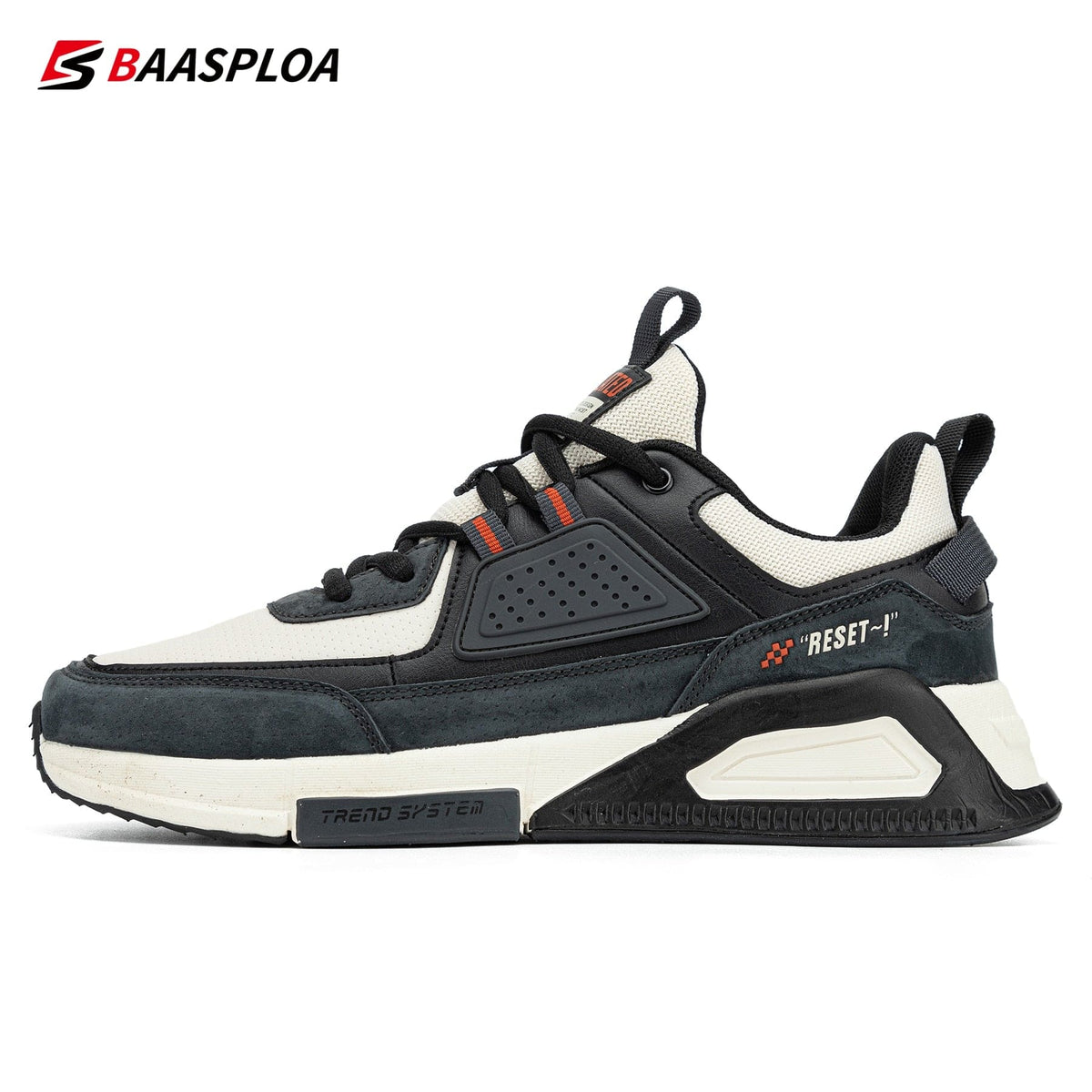 Men's Waterproof Leather Running Skate Shoes