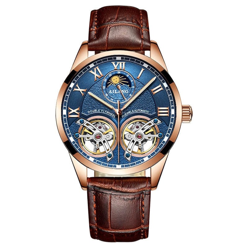 Men's AILANG Double Flywheel Automatic Mechanical Watch
