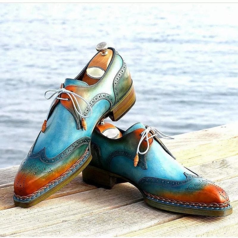 Men's Classic Brogue PU Dress Shoes