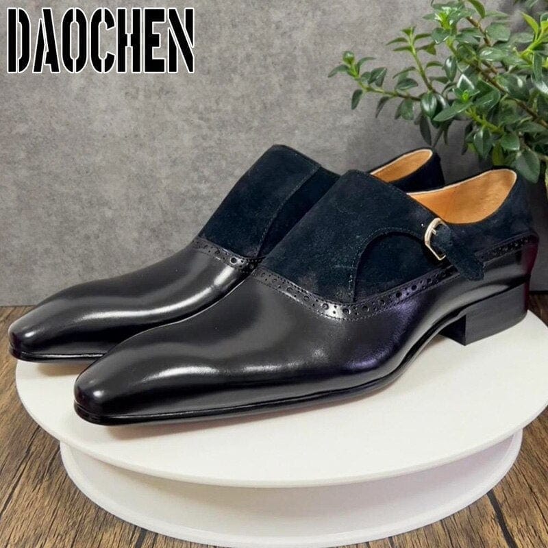 Men's Handmade Genuine Leather Slip-On Loafer Dress Shoes