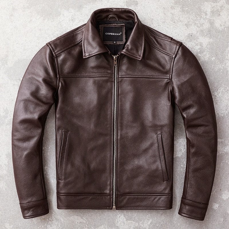 Men's Genuine Cowhide Leather Jacket