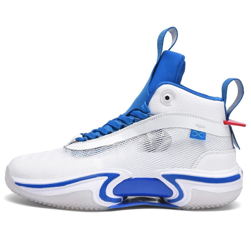 Men's High-Top Wear-Resistant Non-Slip Contrast Basketball Sneakers