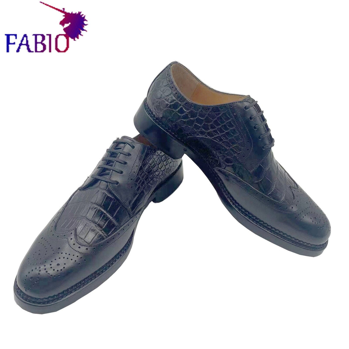 Men's Italian Leather Stitch Business Formal Dress Shoes