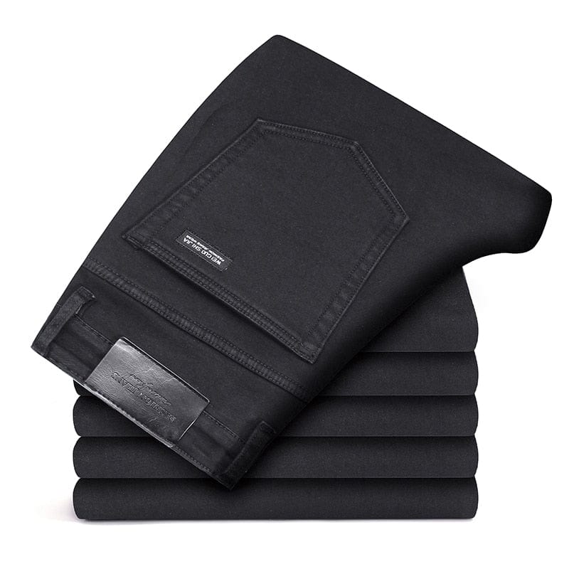 Men's Classic Stretch Regular-Fit Straight Denim Jeans