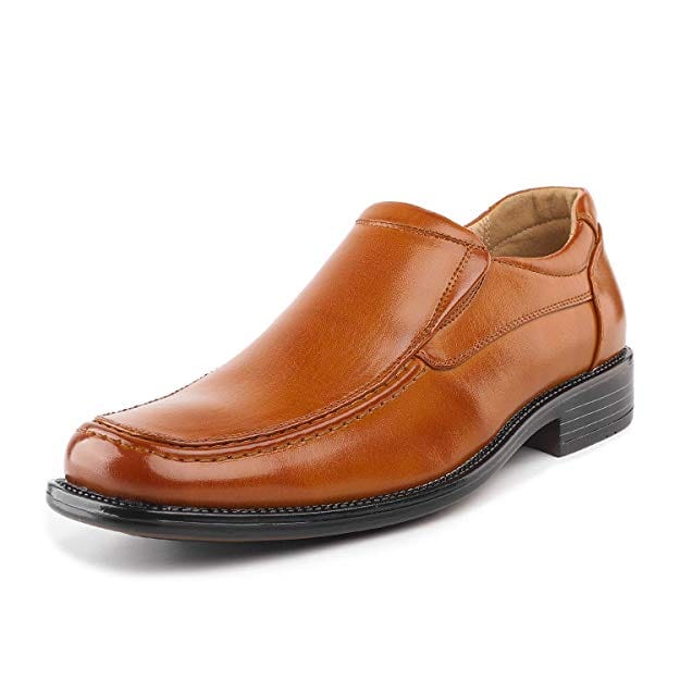 Men's Leather Lined Square Toe Dress Loafers