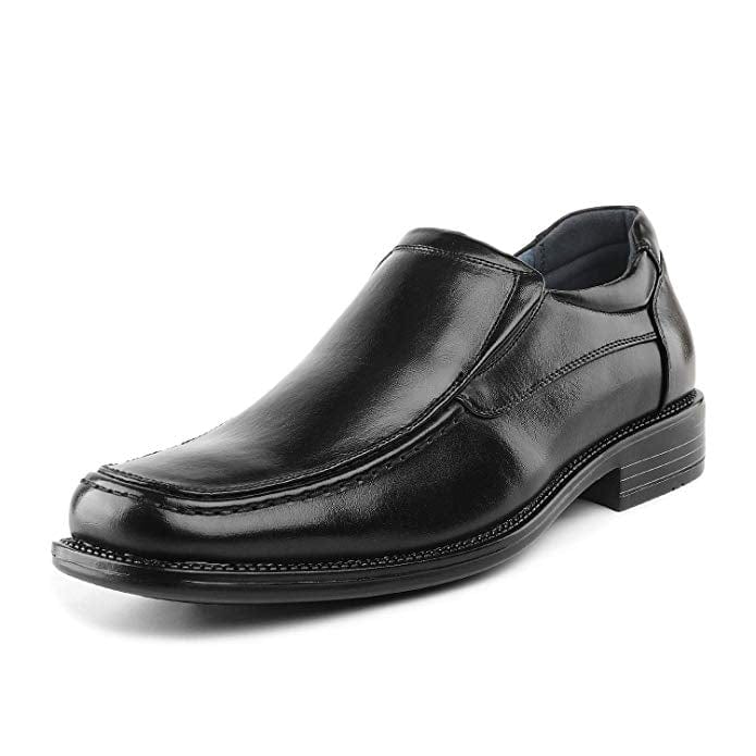 Men's Leather Lined Square Toe Dress Loafers