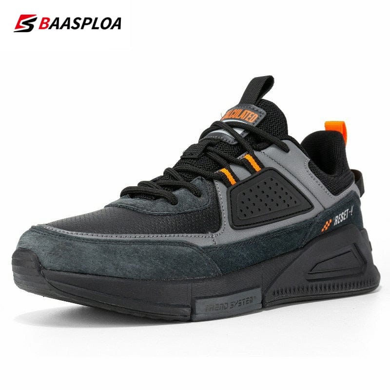 Men's Waterproof Leather Running Skate Shoes