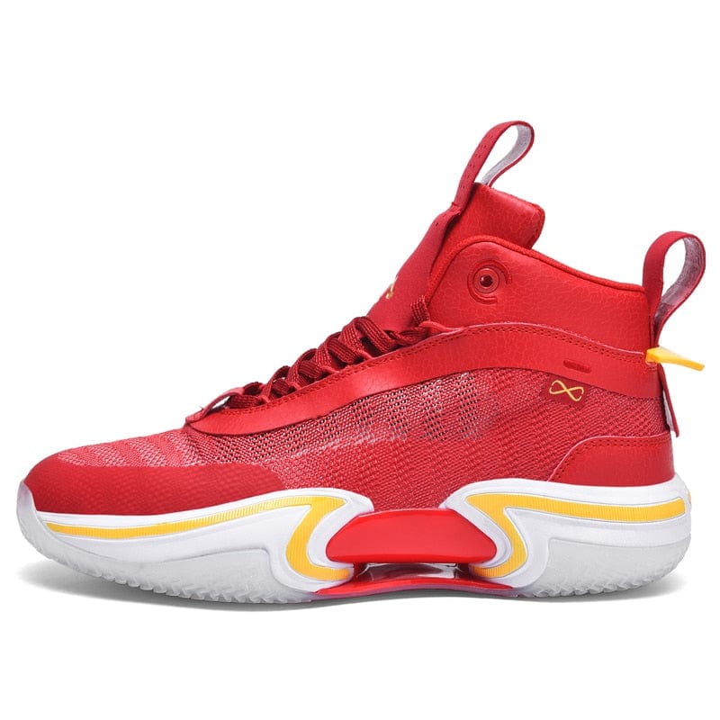 Men's High-Top Wear-Resistant Non-Slip Contrast Basketball Sneakers