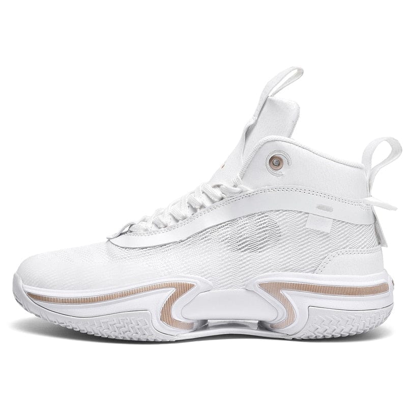 Men's High-Top Wear-Resistant Non-Slip Contrast Basketball Sneakers