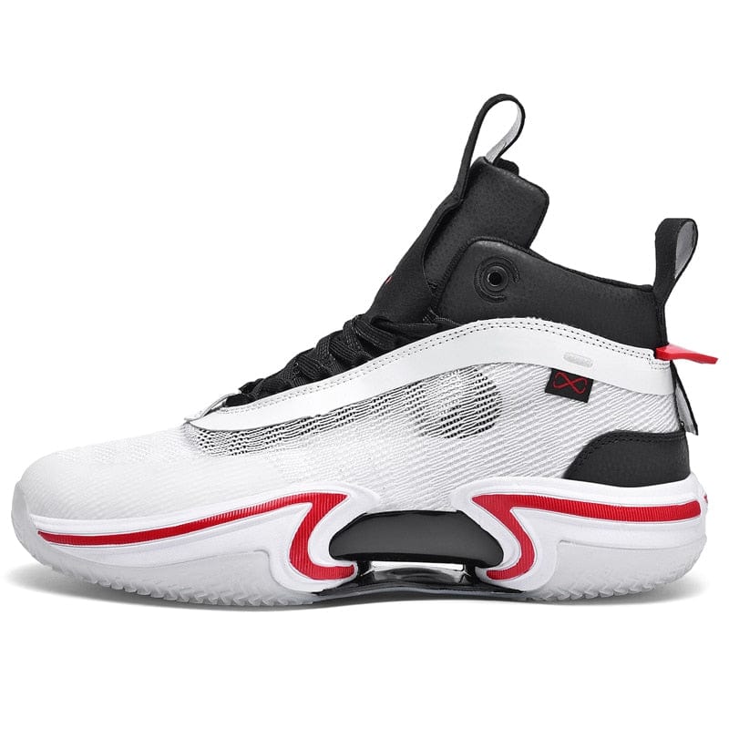 Men's High-Top Wear-Resistant Non-Slip Contrast Basketball Sneakers