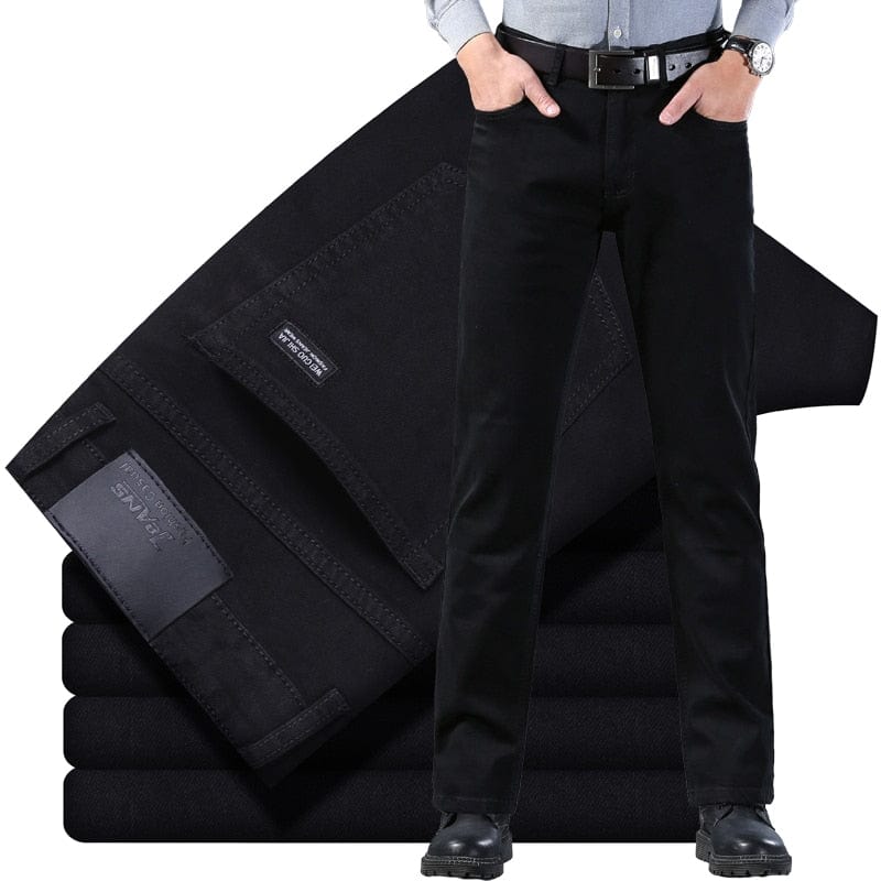 Men's Classic Stretch Regular-Fit Straight Denim Jeans