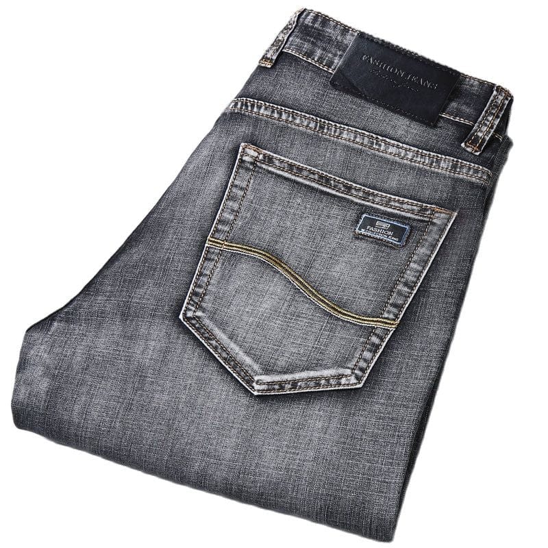 Men's Classic Stretch Regular-Fit Straight Denim Jeans