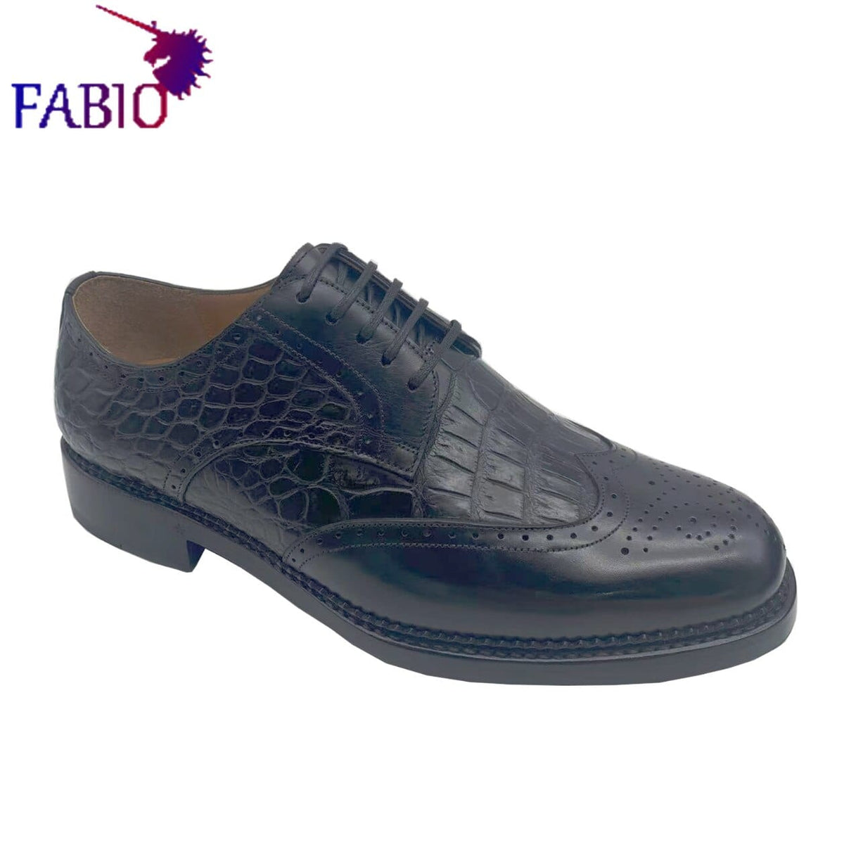 Men's Italian Leather Stitch Business Formal Dress Shoes