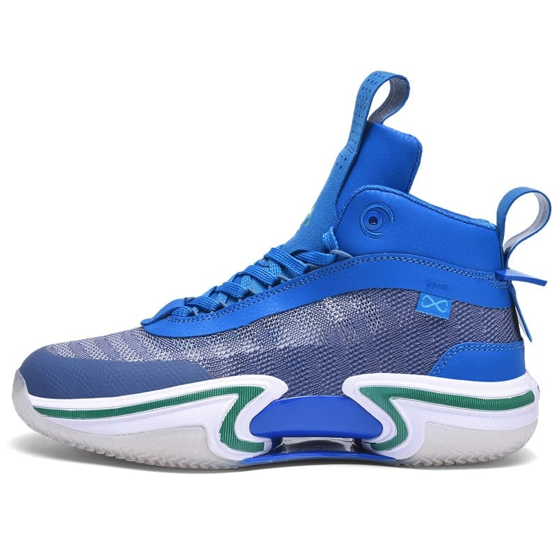 Men's High-Top Wear-Resistant Non-Slip Contrast Basketball Sneakers