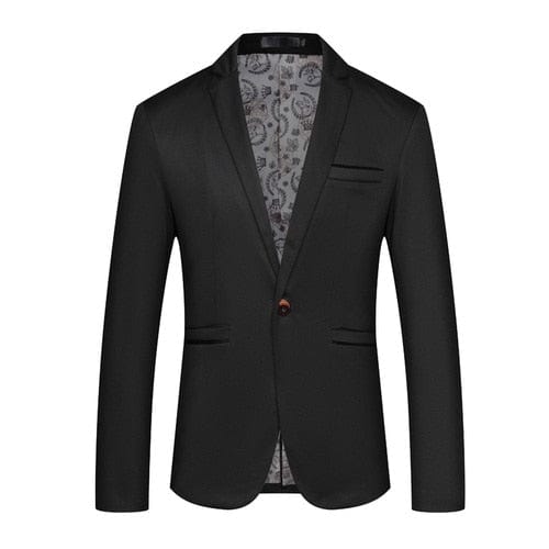 Men's Slim Fit Cotton Business Blazer Plus Size 4XL-5XL