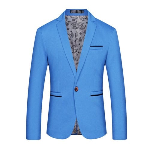 Men's Slim Fit Cotton Business Blazer Plus Size 4XL-5XL