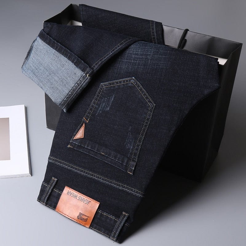 Men's Classic Stretch Regular-Fit Straight Denim Jeans