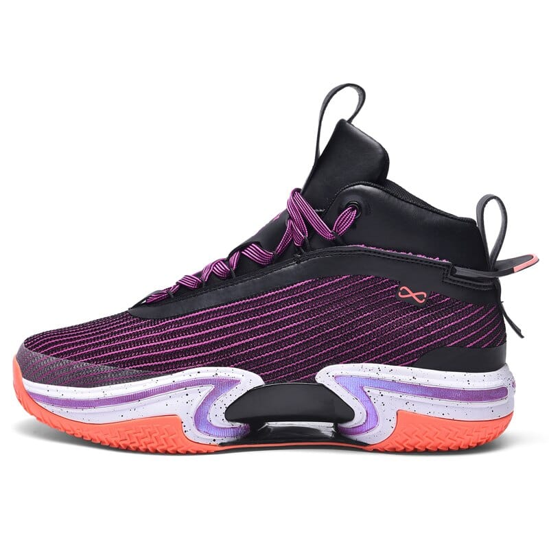 Men's High-Top Wear-Resistant Non-Slip Contrast Basketball Sneakers