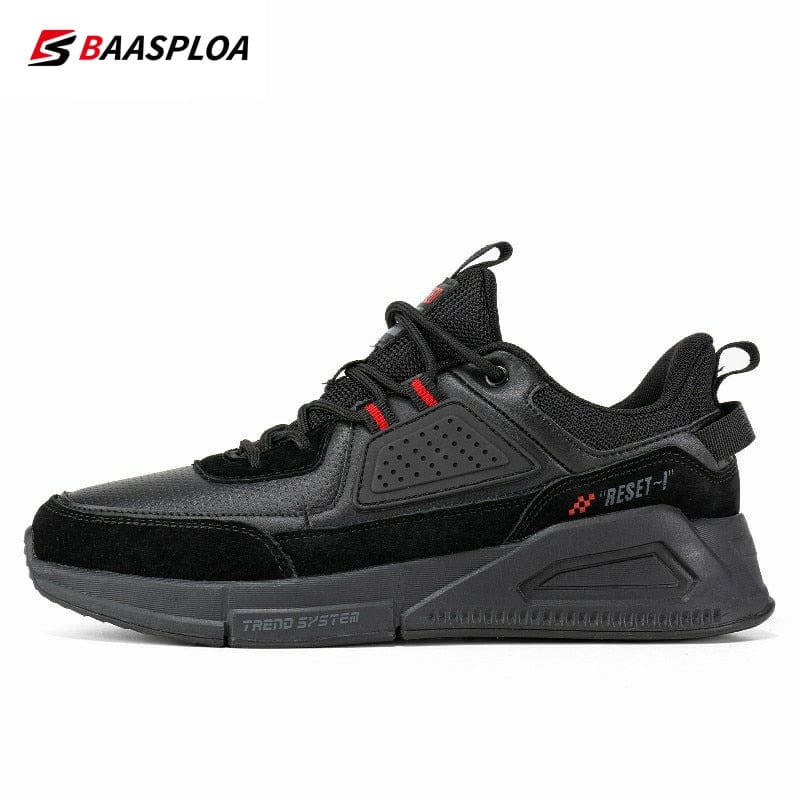 Men's Waterproof Leather Running Skate Shoes