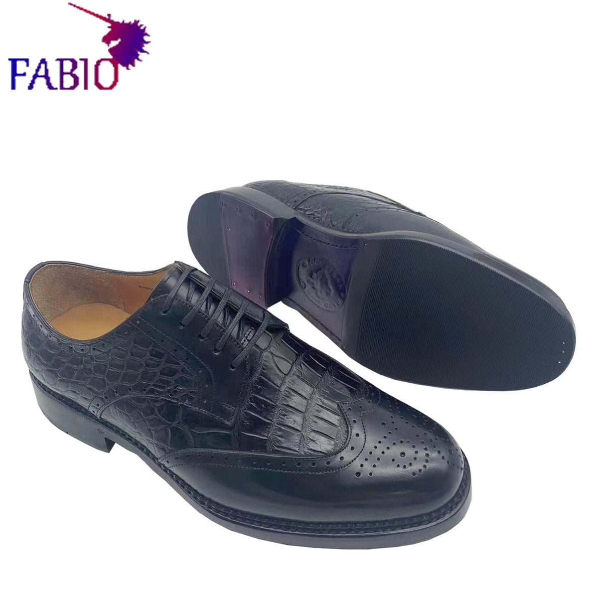 Men's Italian Leather Stitch Business Formal Dress Shoes