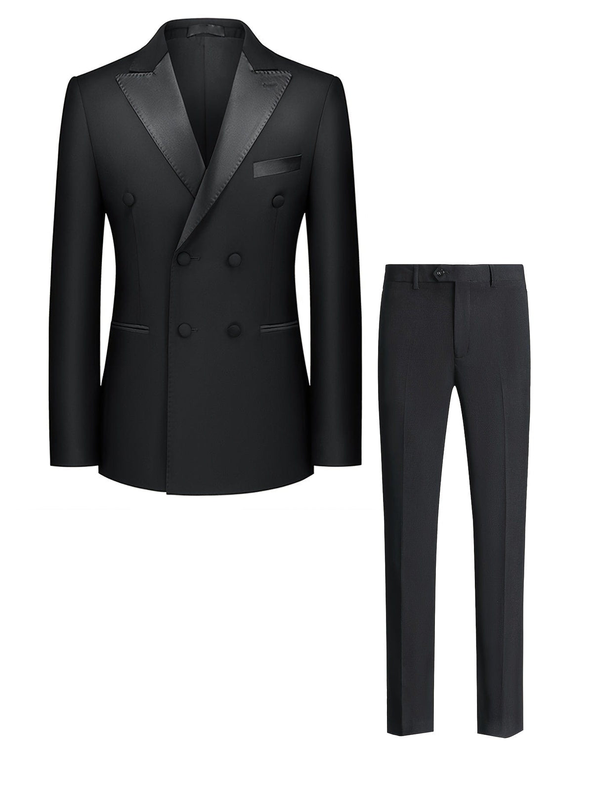 Men's Double Breasted Formal Blazer Suit With Pants