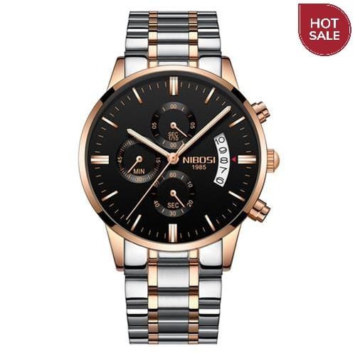 NIBOSI Relogio Masculino Men Watches Luxury Famous Top Brand Men's Fashion Casual Dress Watch Military Quartz Wristwatches Saat