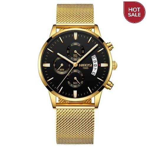 NIBOSI Relogio Masculino Men Watches Luxury Famous Top Brand Men's Fashion Casual Dress Watch Military Quartz Wristwatches Saat