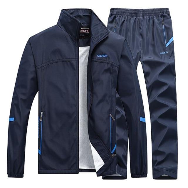 Men's Sportswear Autumn 2 Piece Sets Sports Suit men Jacket+Pant Sweatsuit Male Jogging basketball TrainingTracksuit Clothing