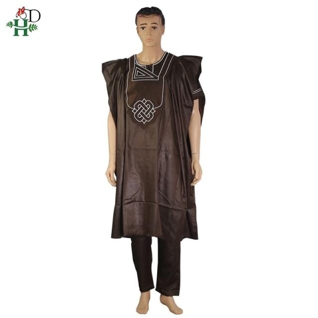 no hat 2020 dashiki embroidery african men clothes riche bazin mens suit tops shirt pants 3 pieces set Plus Size PH3062