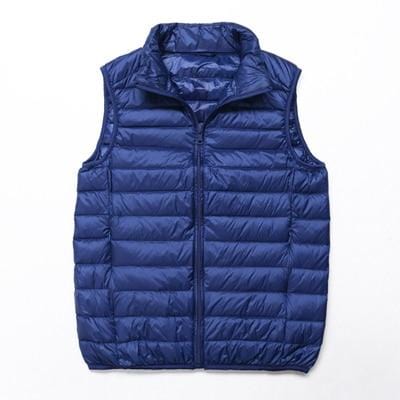 Men's Duck Down Puffer Vest — Ultralight Sleeveless Coat