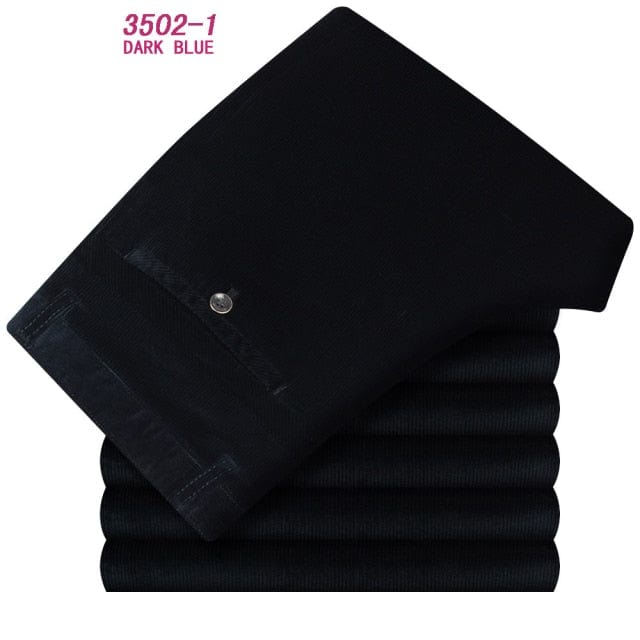 Men's Velvet Corduroy Fleece Straight Trousers