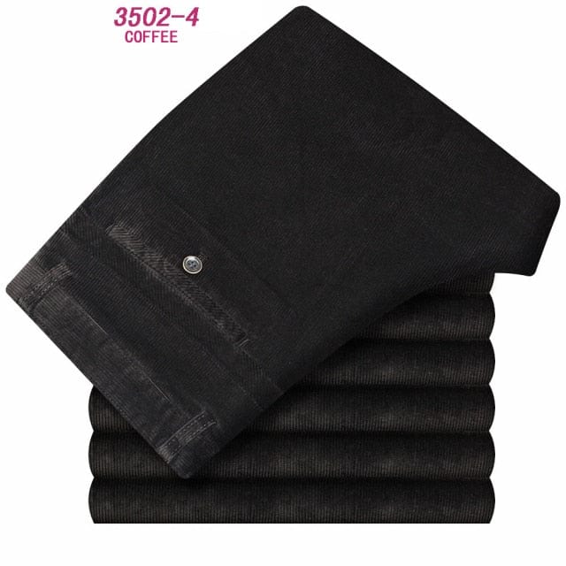 Men's Velvet Corduroy Fleece Straight Trousers