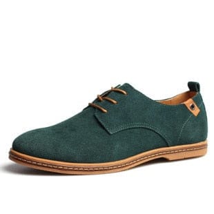 Men's Plus Size Suede Velvet-Lined Lace-Up Casual Shoes