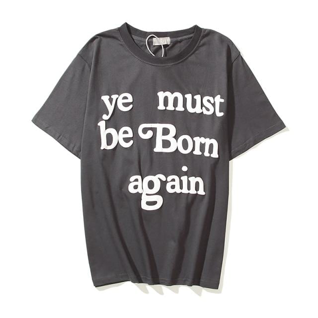 Kanye West Kids See Ghosts Oversize Men T Shirt Tour Commemorative Printed Retro Loose Harajuku Crew Neck Short Sleeve T-shirt