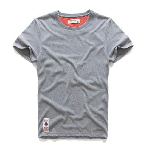 Men's T-shirt Cotton Solid Color t shirt Men Causal O-neck Basic Tshirt Male High Quality Classical Tops