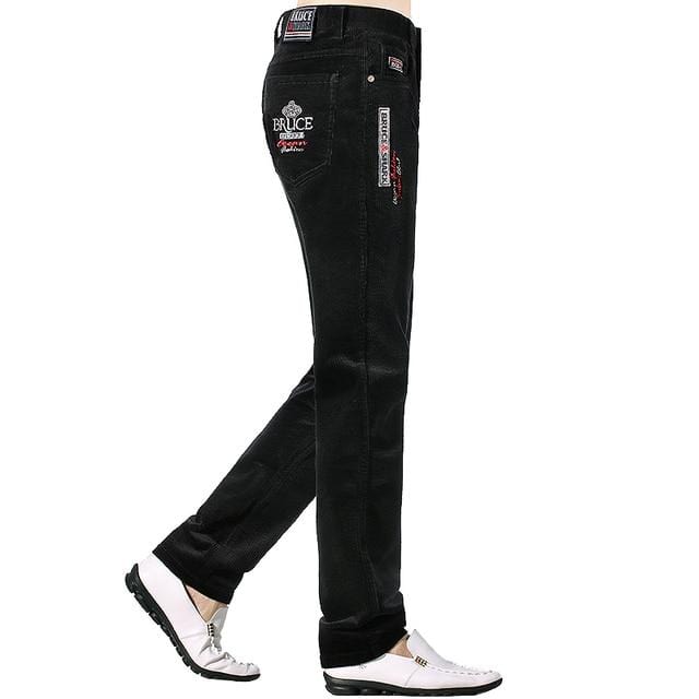 Men's Corduroy Straight Stretch Business Pants